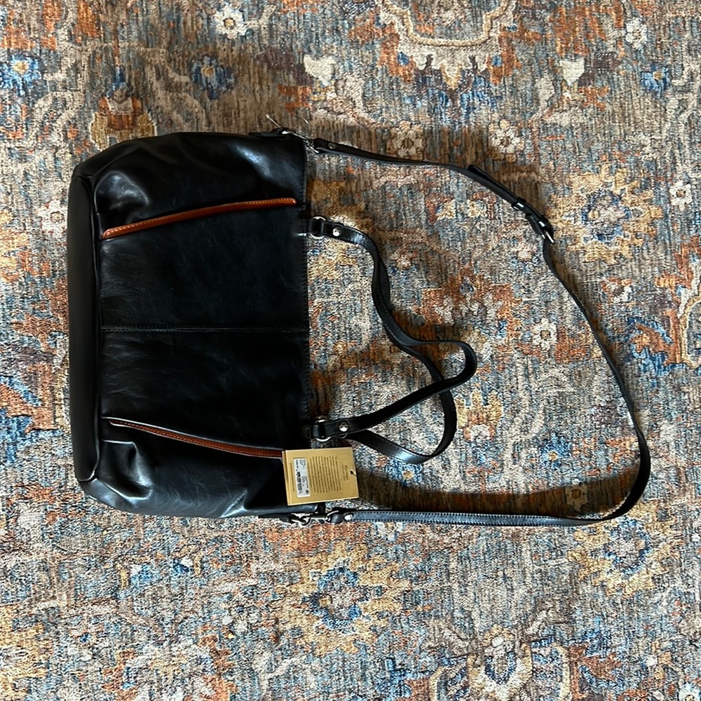 Patricia Nash leather handbag tote crossbody
